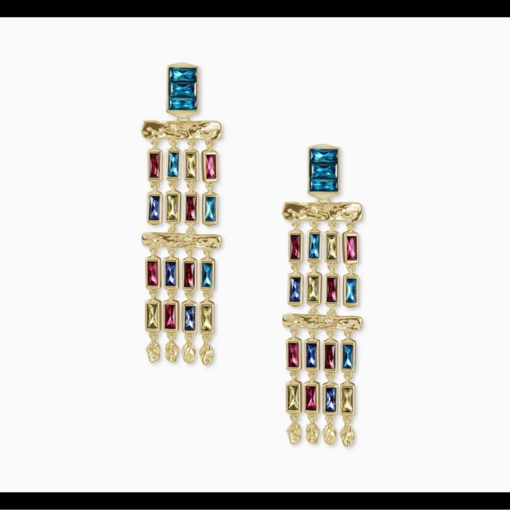 Kendra Scott Jack Statement Multicolor Earrings - image 2